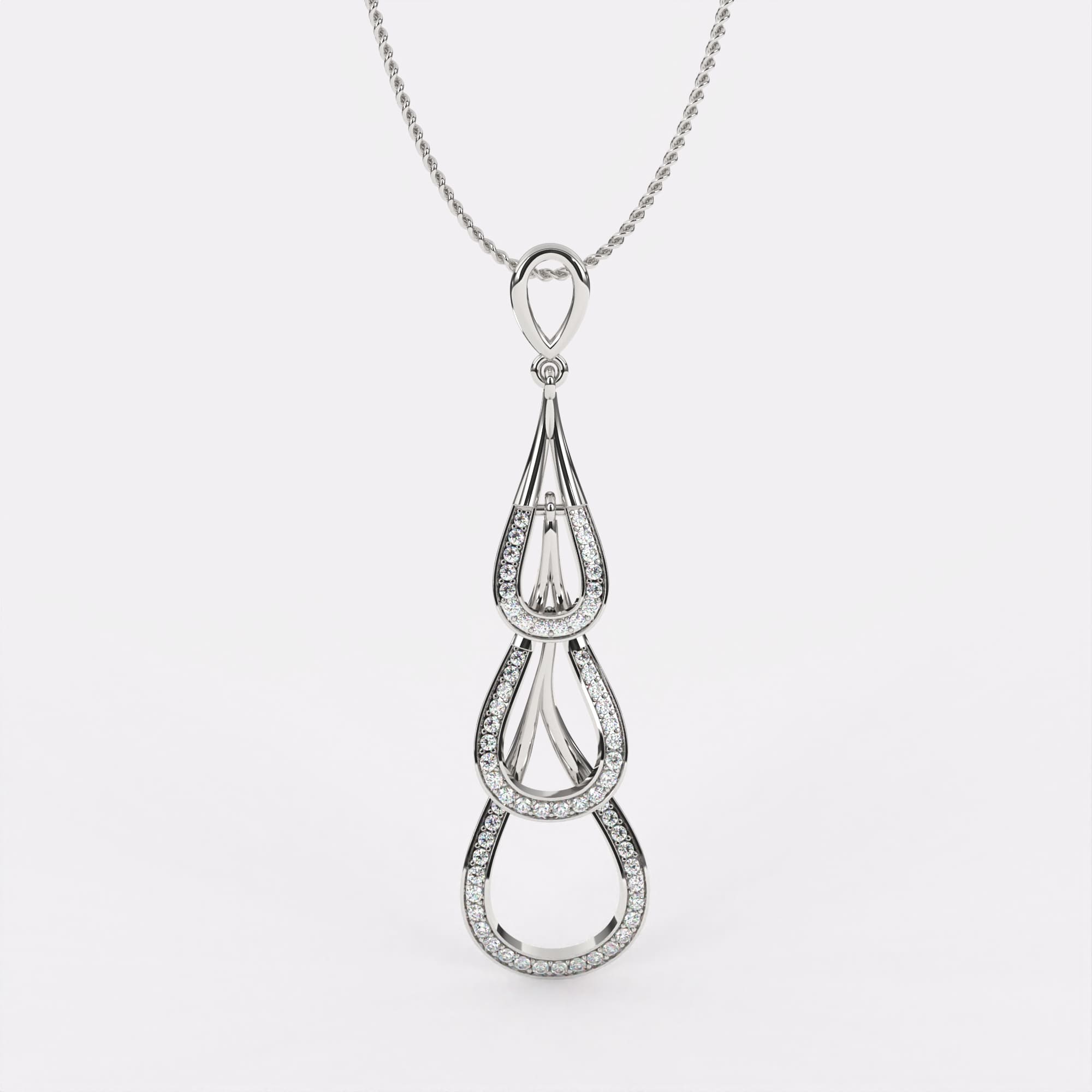 Multi Drop Diamond Pendant