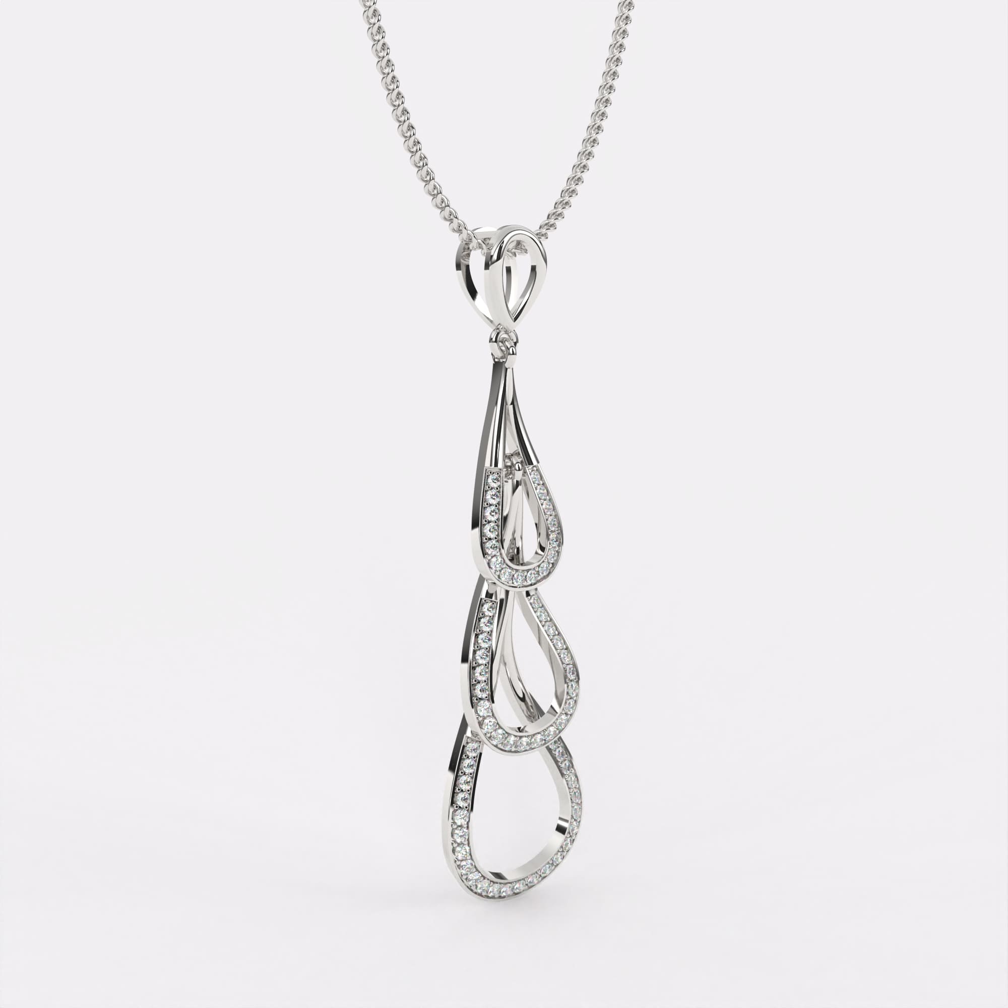 Multi Drop Diamond Pendant