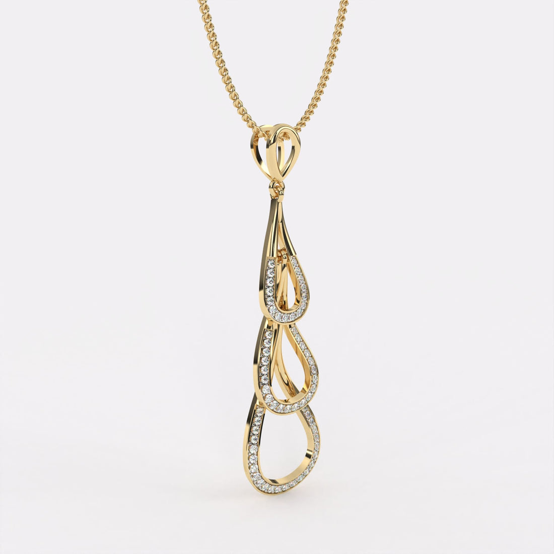 Multi Drop Diamond Pendant