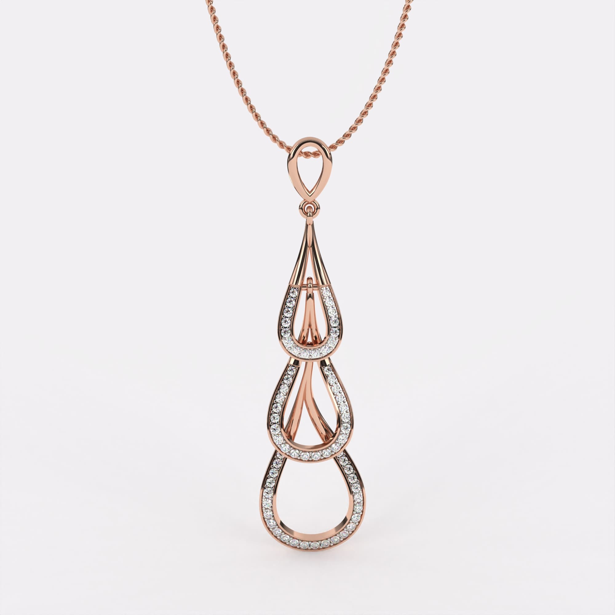 Multi Drop Diamond Pendant