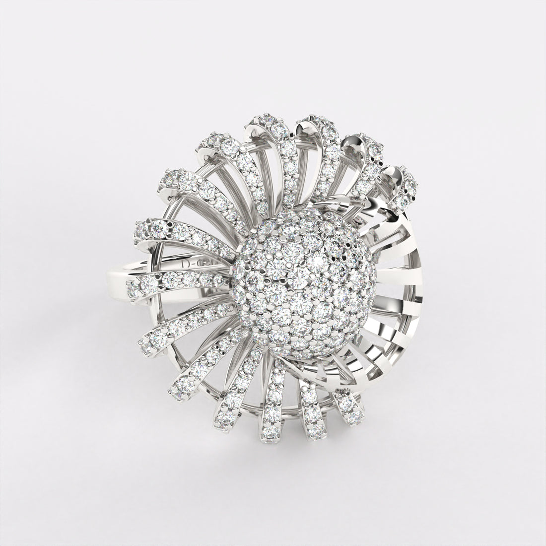 Mysteries Diamond Ring in 925 Silver