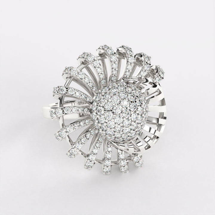 Mysteries Diamond Ring in 925 Silver