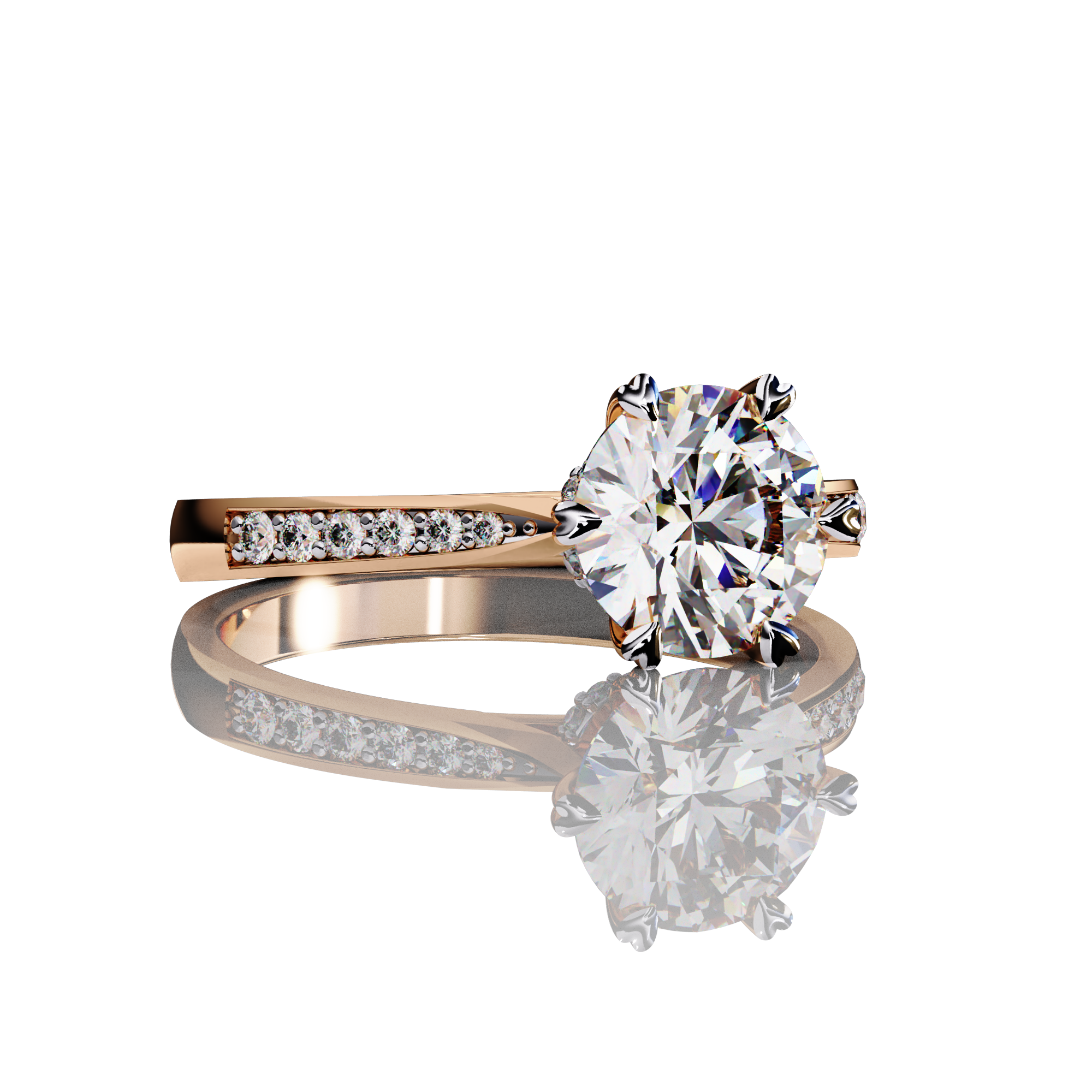 Mysterious Round Lab Grown Diamond Ring7