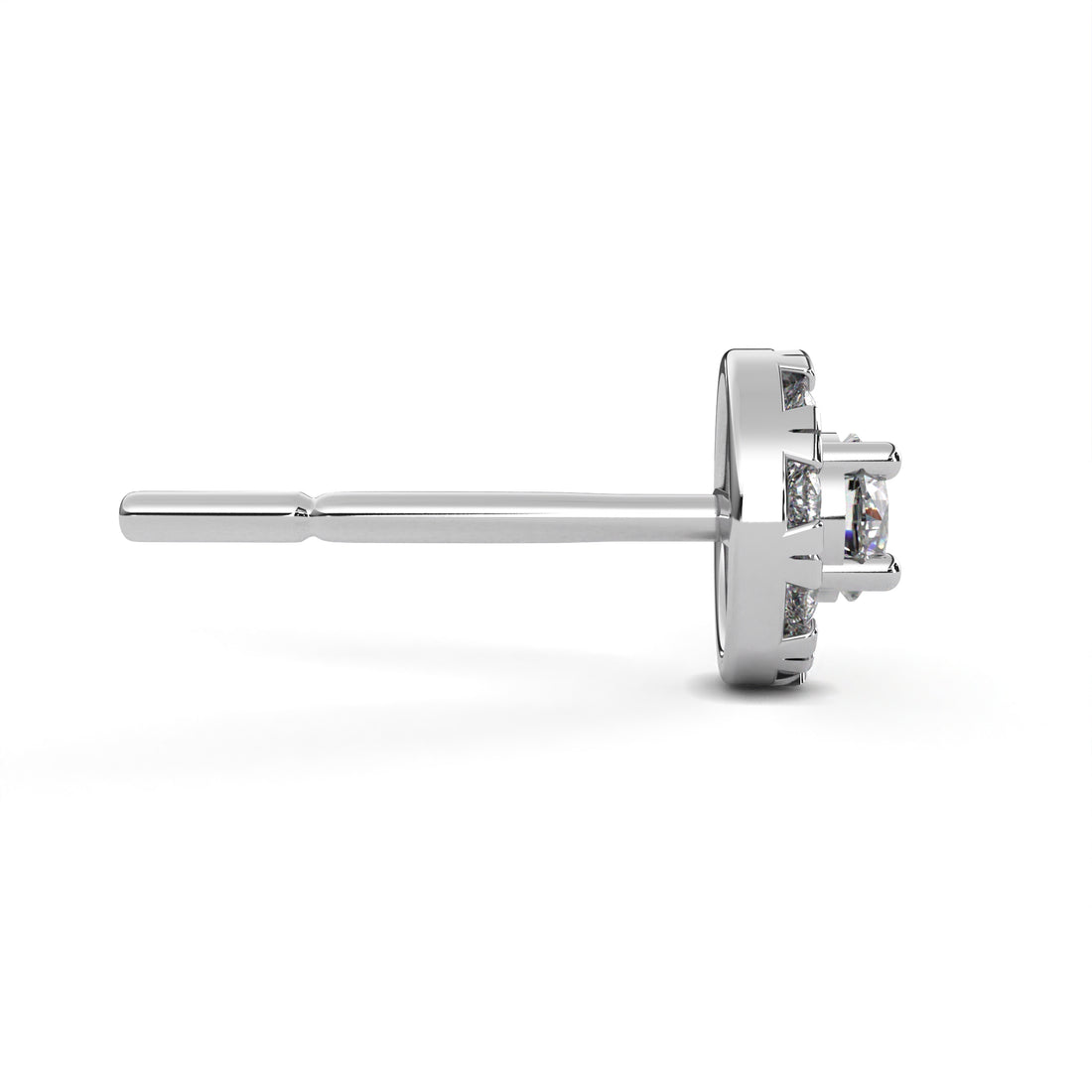 Mystic Glam Diamond Stud Earrings In 925 Silver