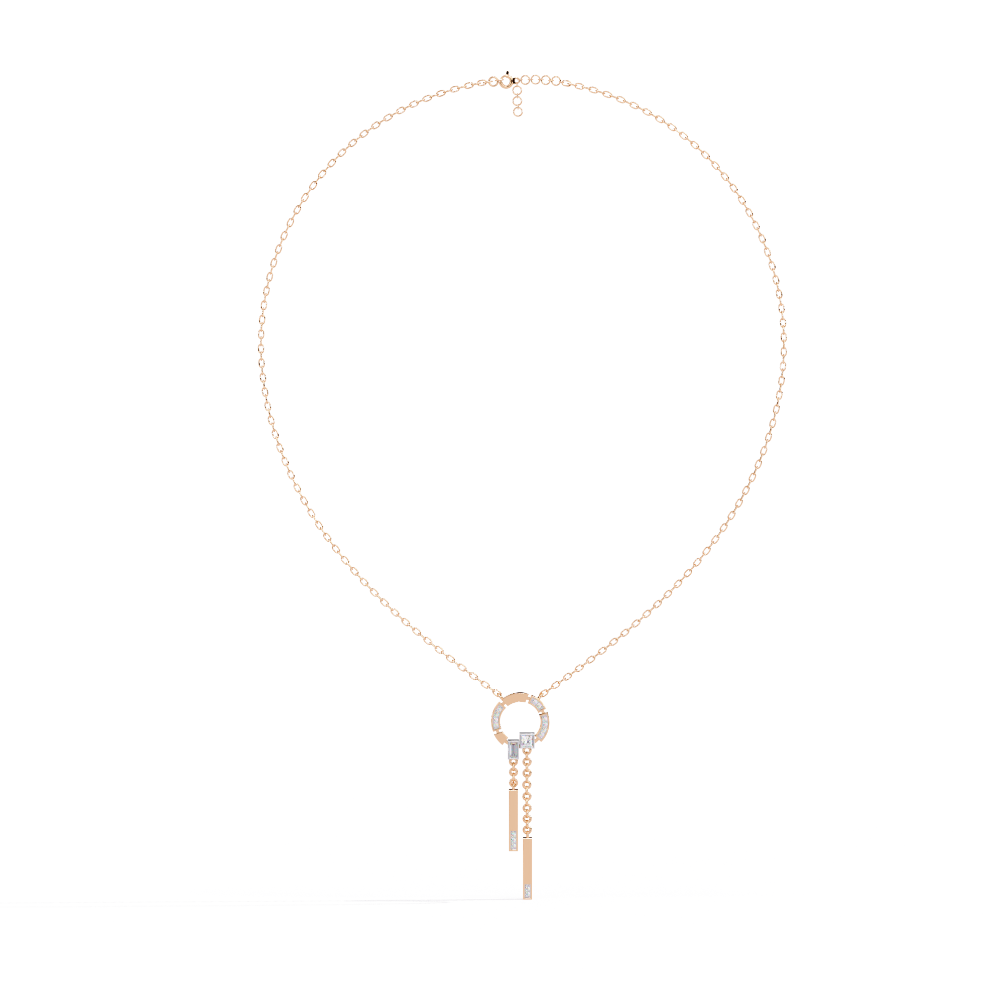 Modern Vibe Diamond Pendant (With Chain)