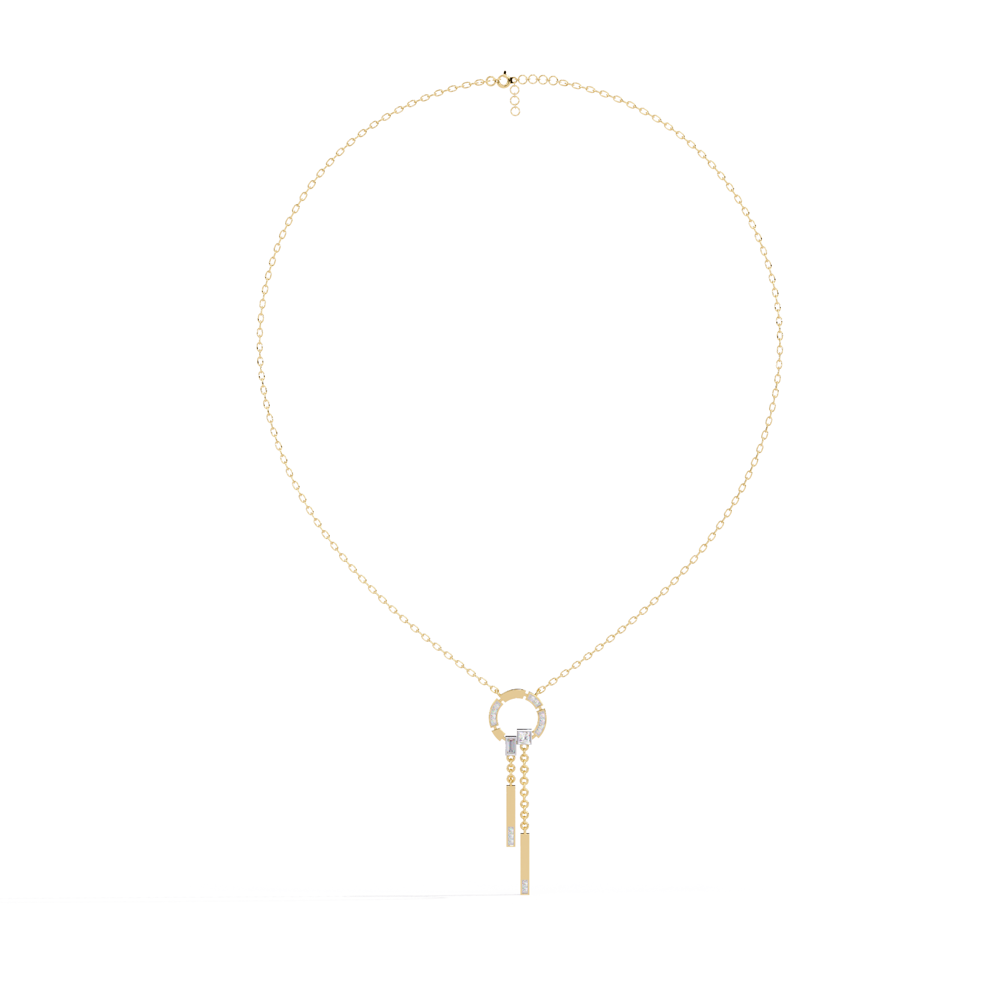 Modern Vibe Diamond Pendant (With Chain)