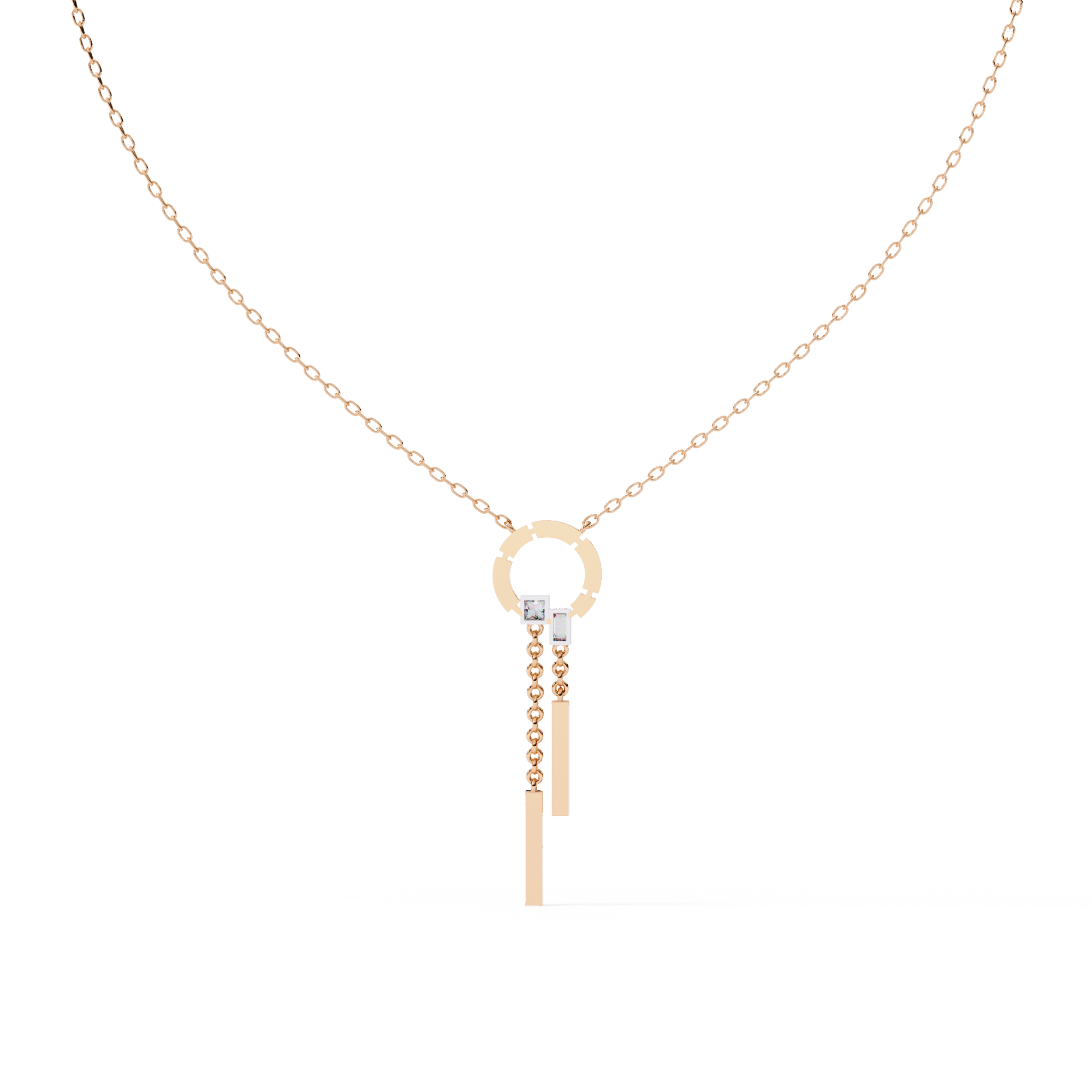 Modern Vibe Diamond Pendant (With Chain)