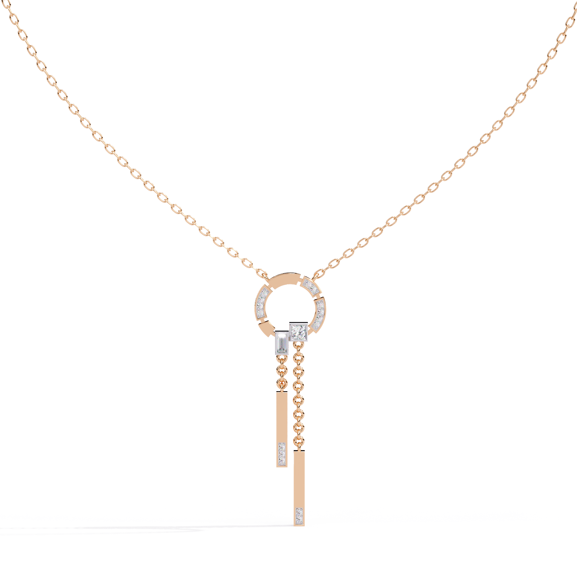 Modern Vibe Diamond Pendant (With Chain)