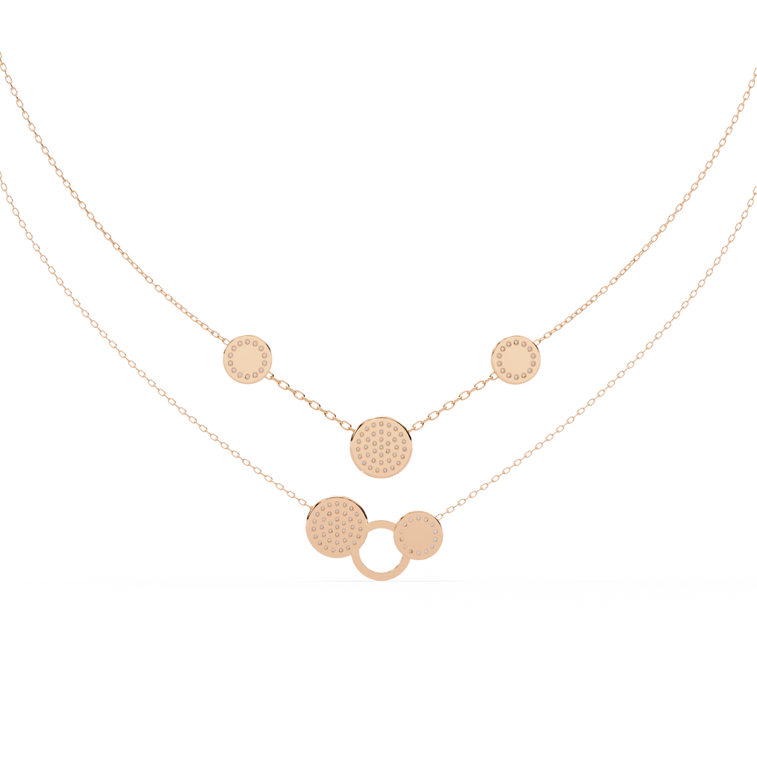 Contemporary Lab Created Diamond Pendant (With Chain)