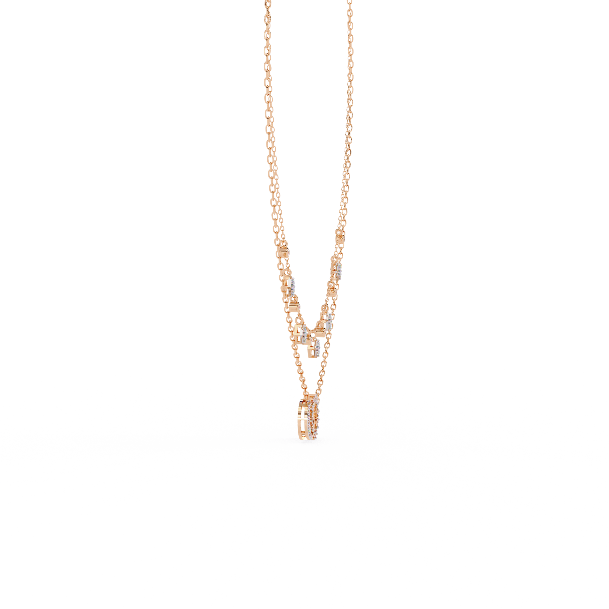 Sleek & Stylish Lab Grown Diamond Pendant (With Chain)