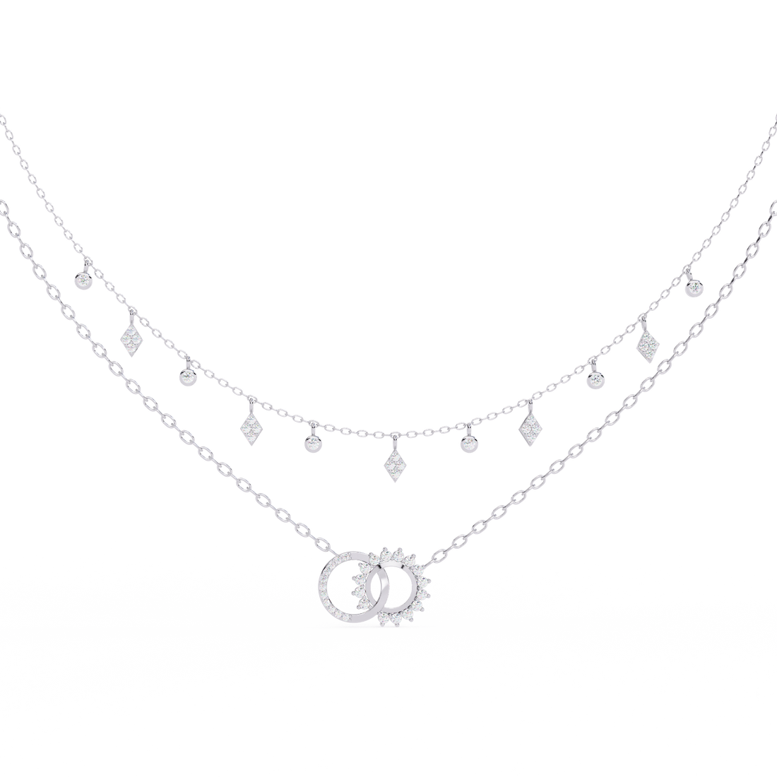 Sleek & Stylish Lab Grown Diamond Pendant (With Chain)