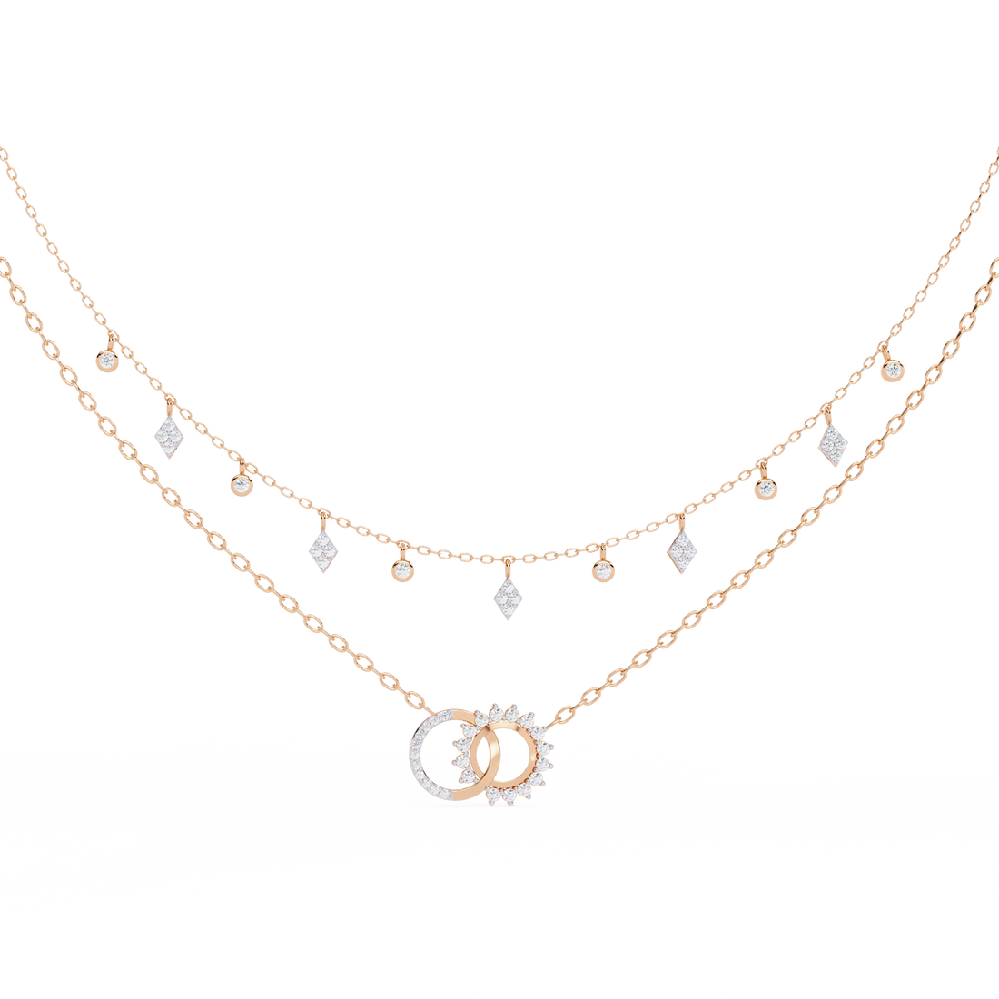 Sleek & Stylish Lab Grown Diamond Pendant (With Chain)