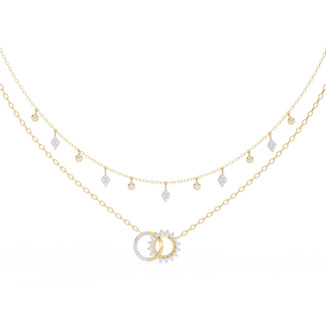 Sleek & Stylish Lab Grown Diamond Pendant (With Chain)