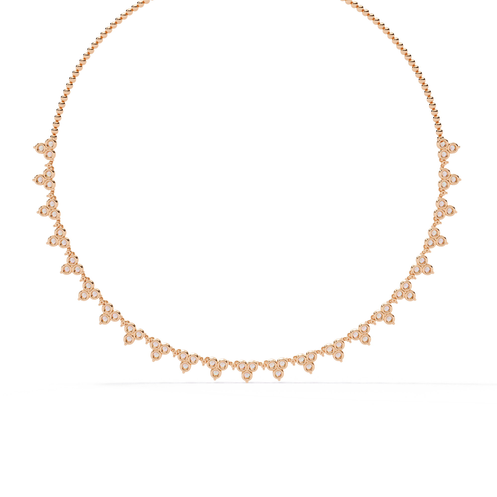 Elegant Cluster Lab Grown Diamond Necklace