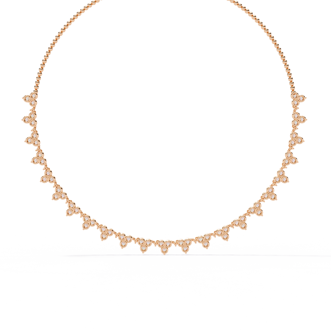 Elegant Cluster Lab Grown Diamond Necklace