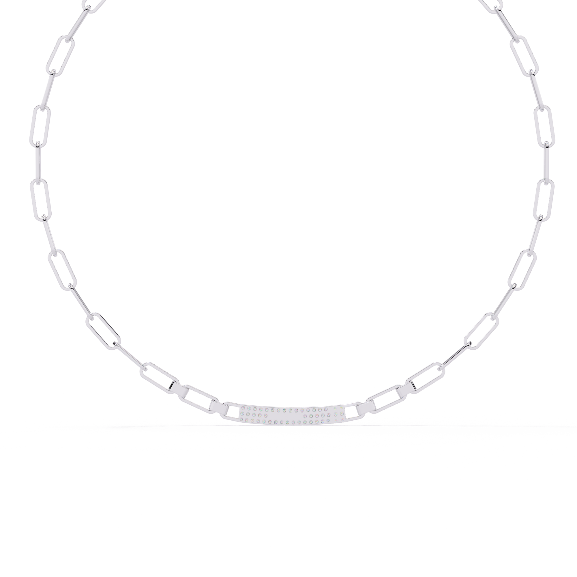 Bold Modern Lab Diamond Necklace