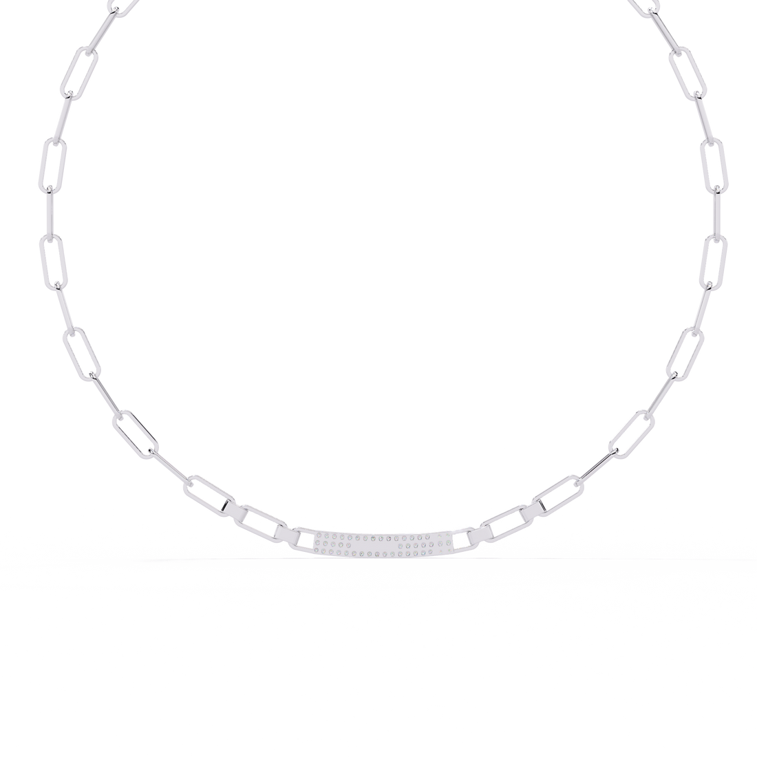 Bold Modern Lab Diamond Necklace