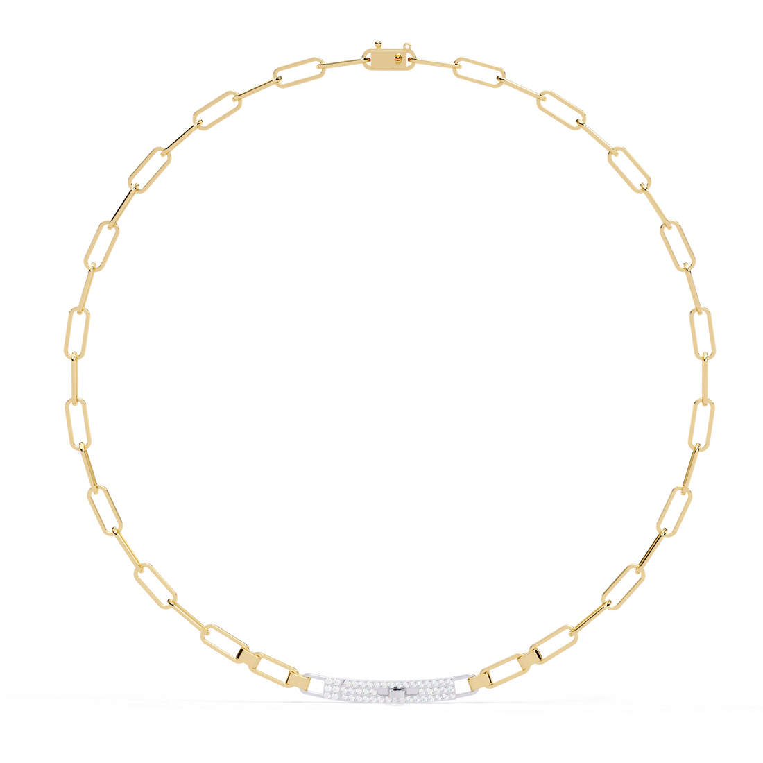 Bold Modern Lab Diamond Necklace
