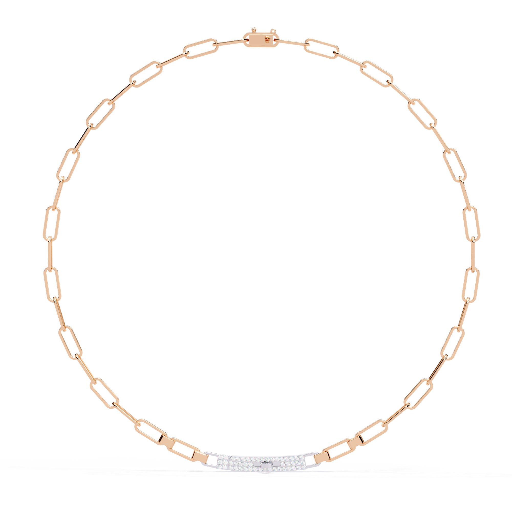 Bold Modern Lab Diamond Necklace