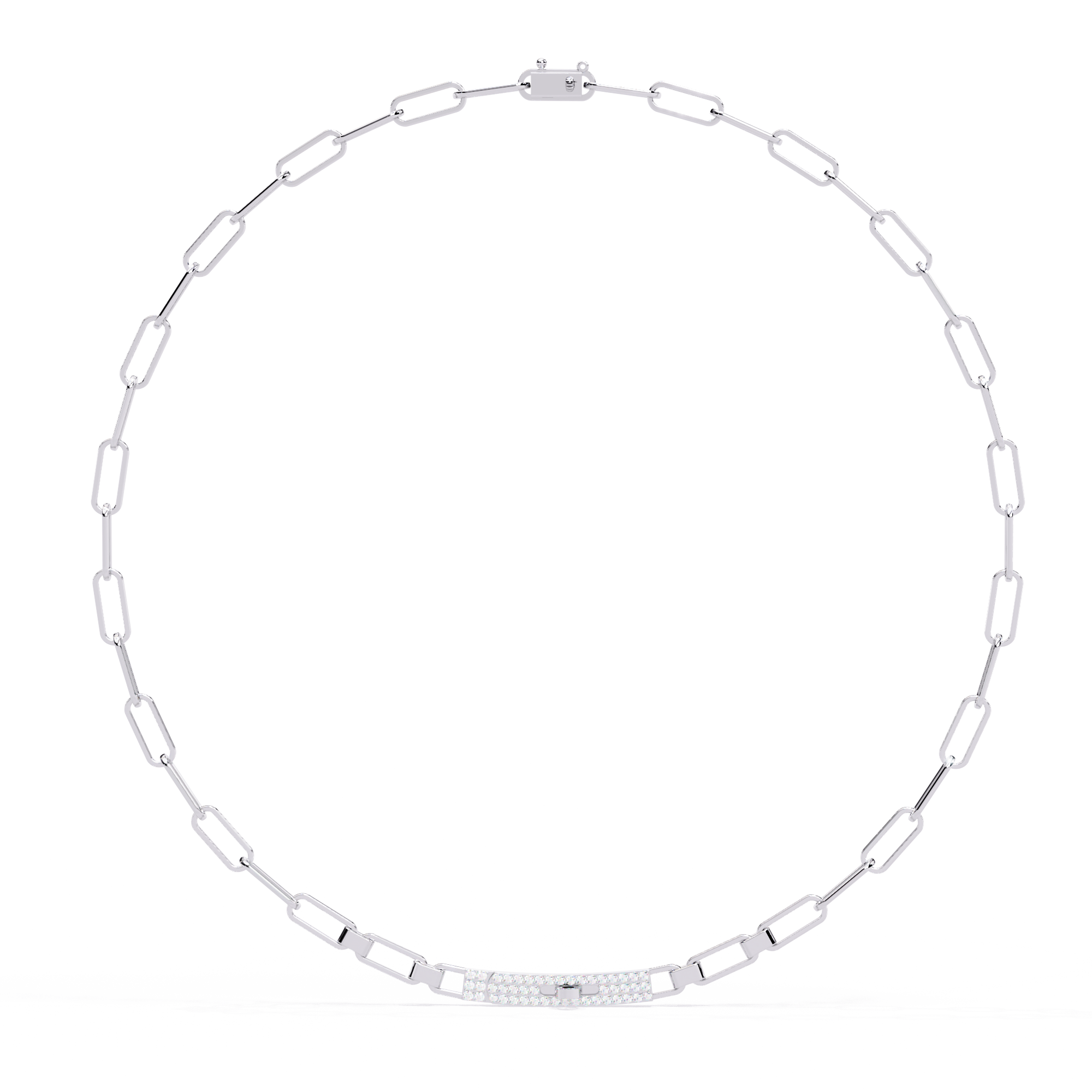 Bold Modern Lab Diamond Necklace