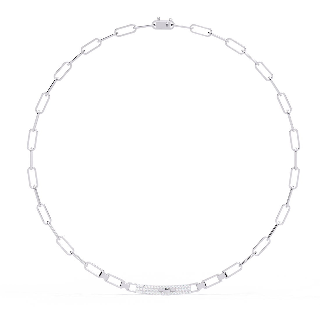 Bold Modern Lab Diamond Necklace