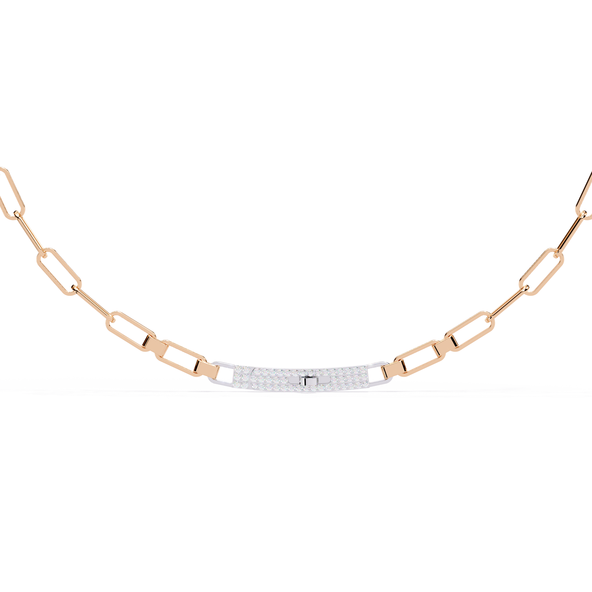 Bold Modern Lab Diamond Necklace