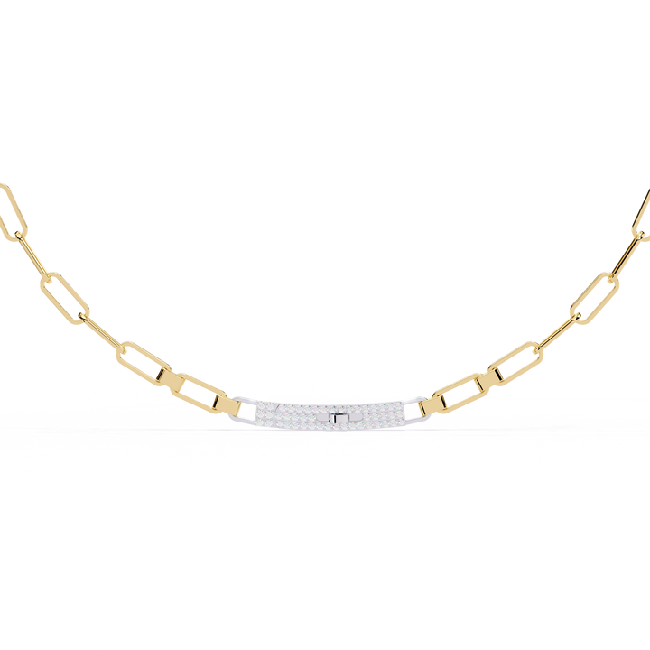 Bold Modern Lab Diamond Necklace