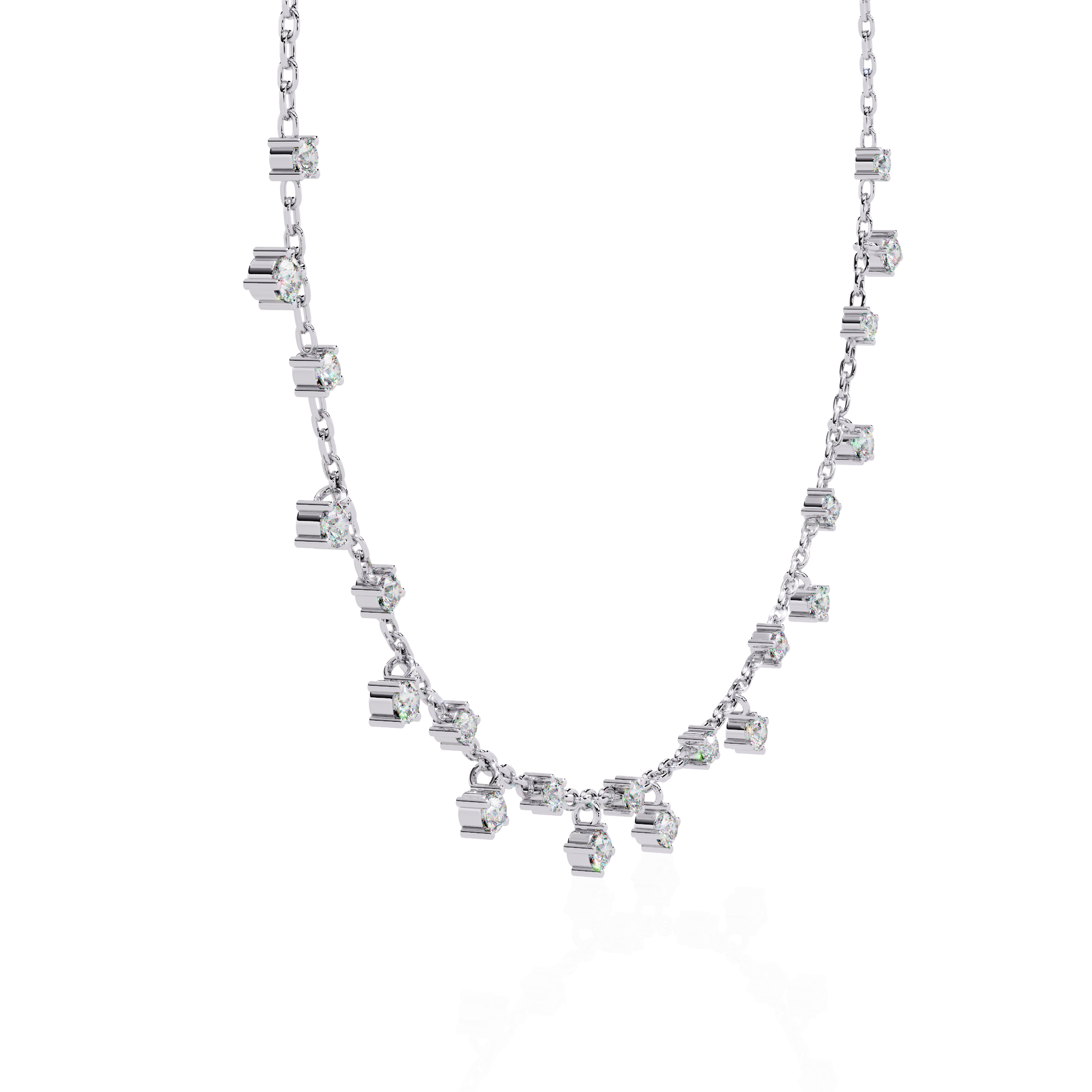Twilight Trail Lab grown Diamond Necklace with Chain