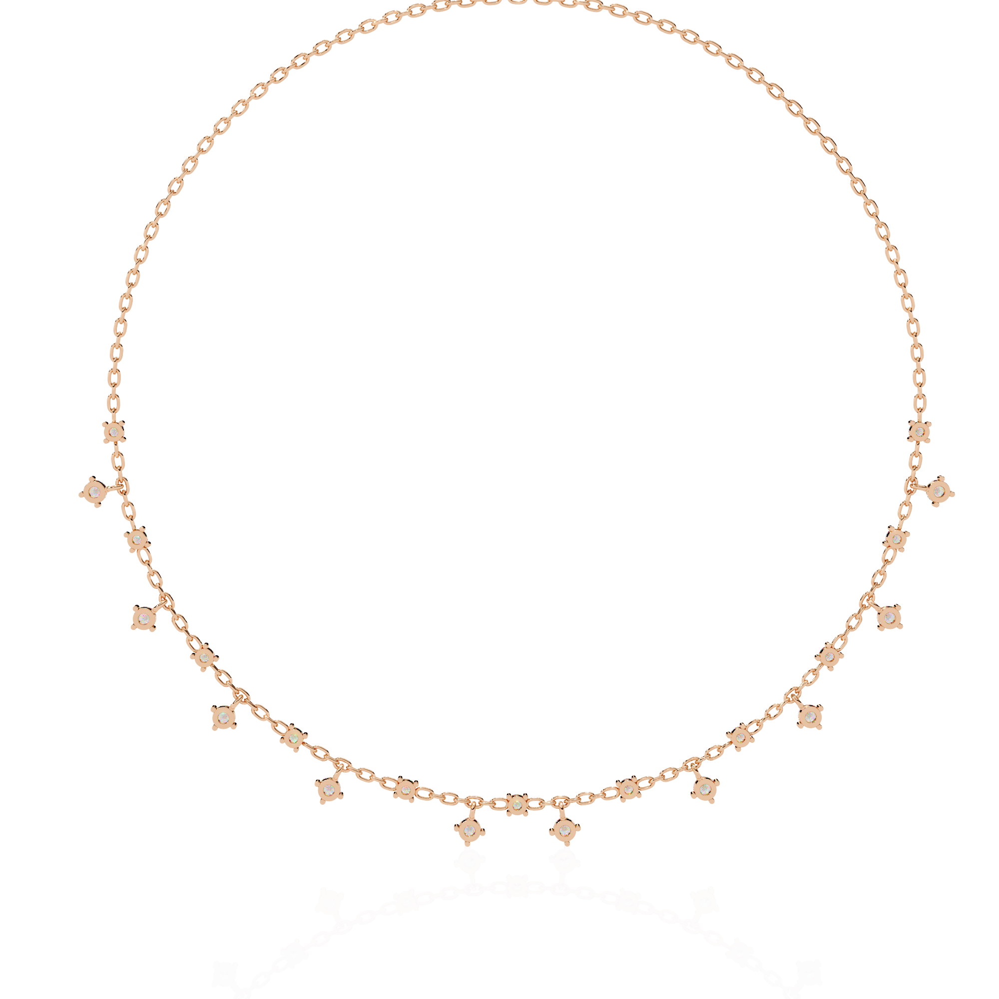 Twilight Trail Lab grown Diamond Necklace with Chain