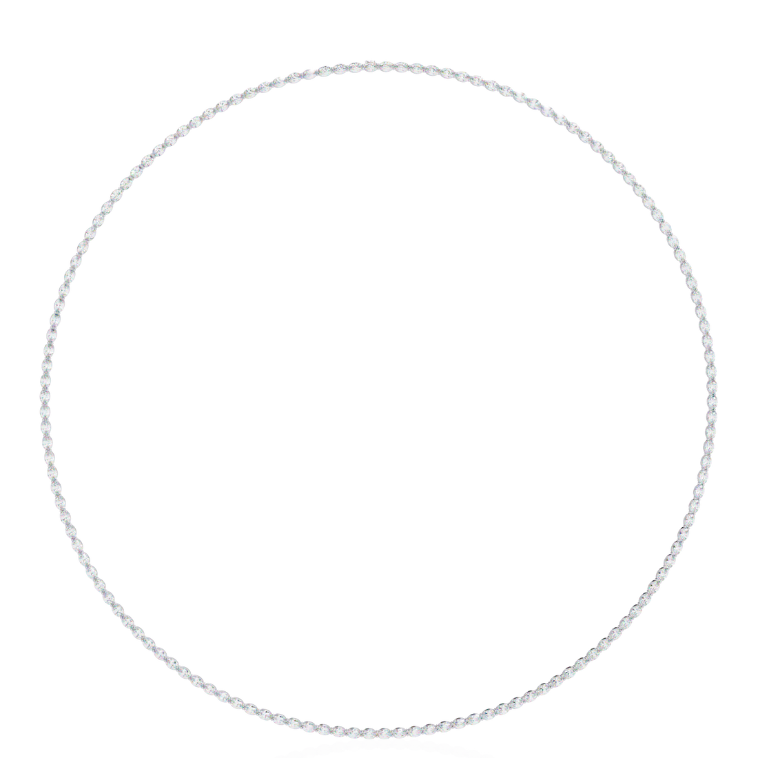 Oval Cut Lab Grown Diamond Necklace