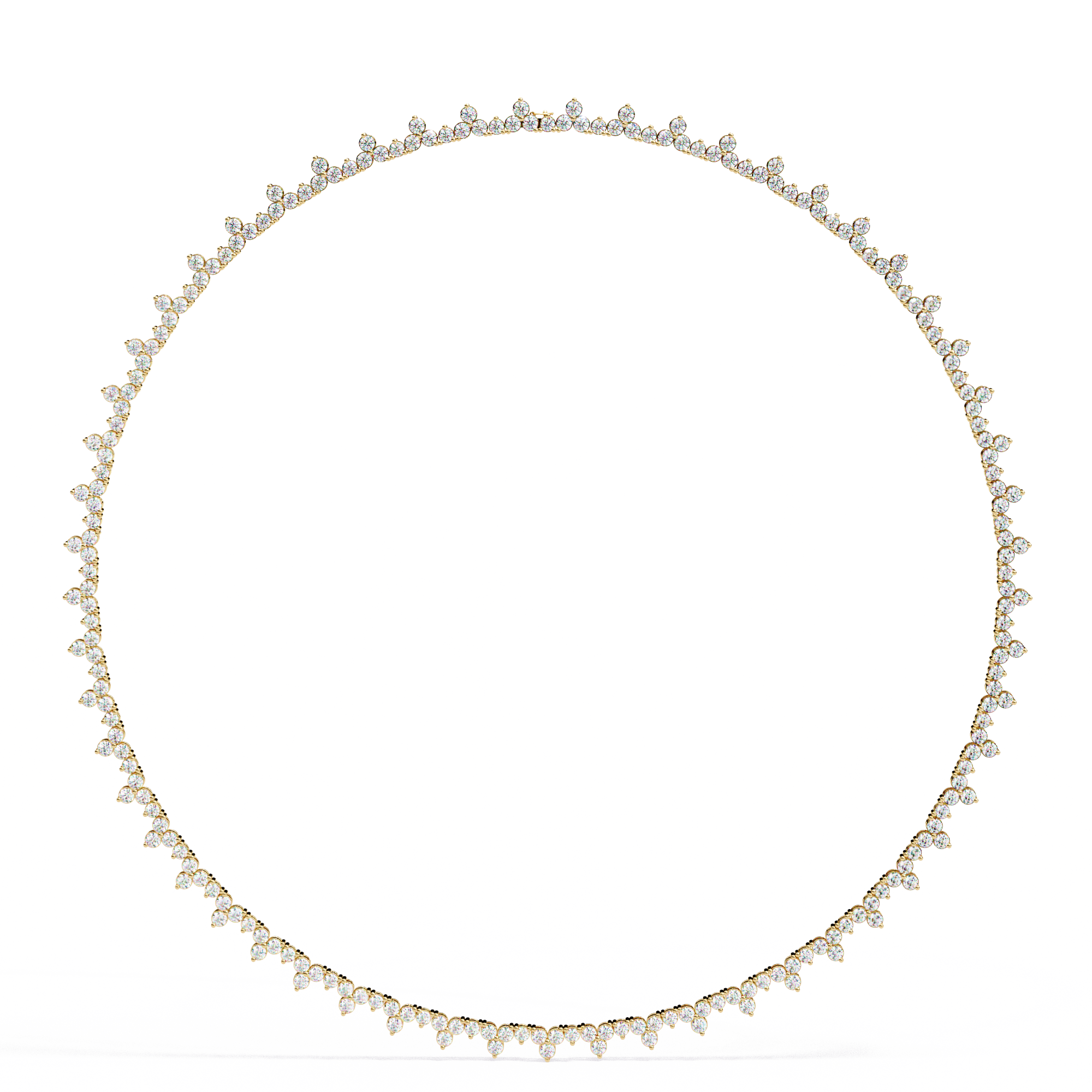 Shimmering Bloom Lab Grown Diamond Necklace(22 inch)