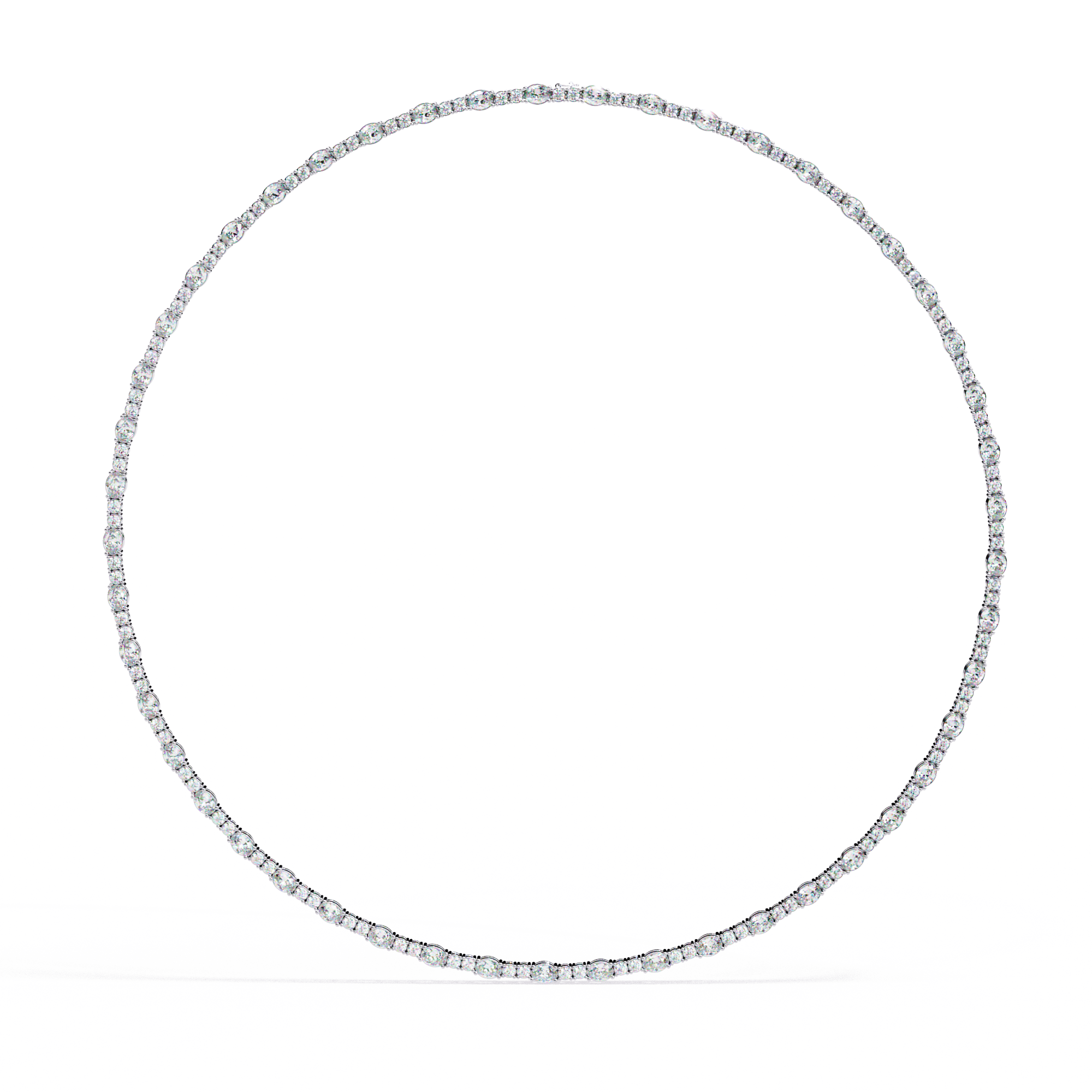 Lab Grown Diamond Tennis Necklace - Gold Classic Choker