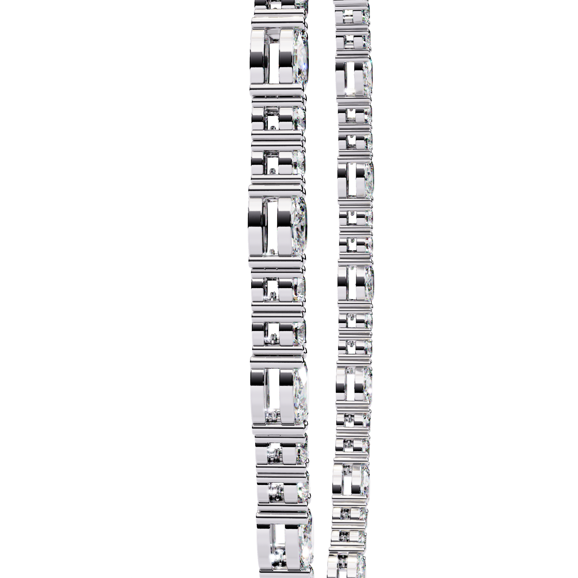 Lab Grown Diamond Tennis Necklace - Gold Classic Choker