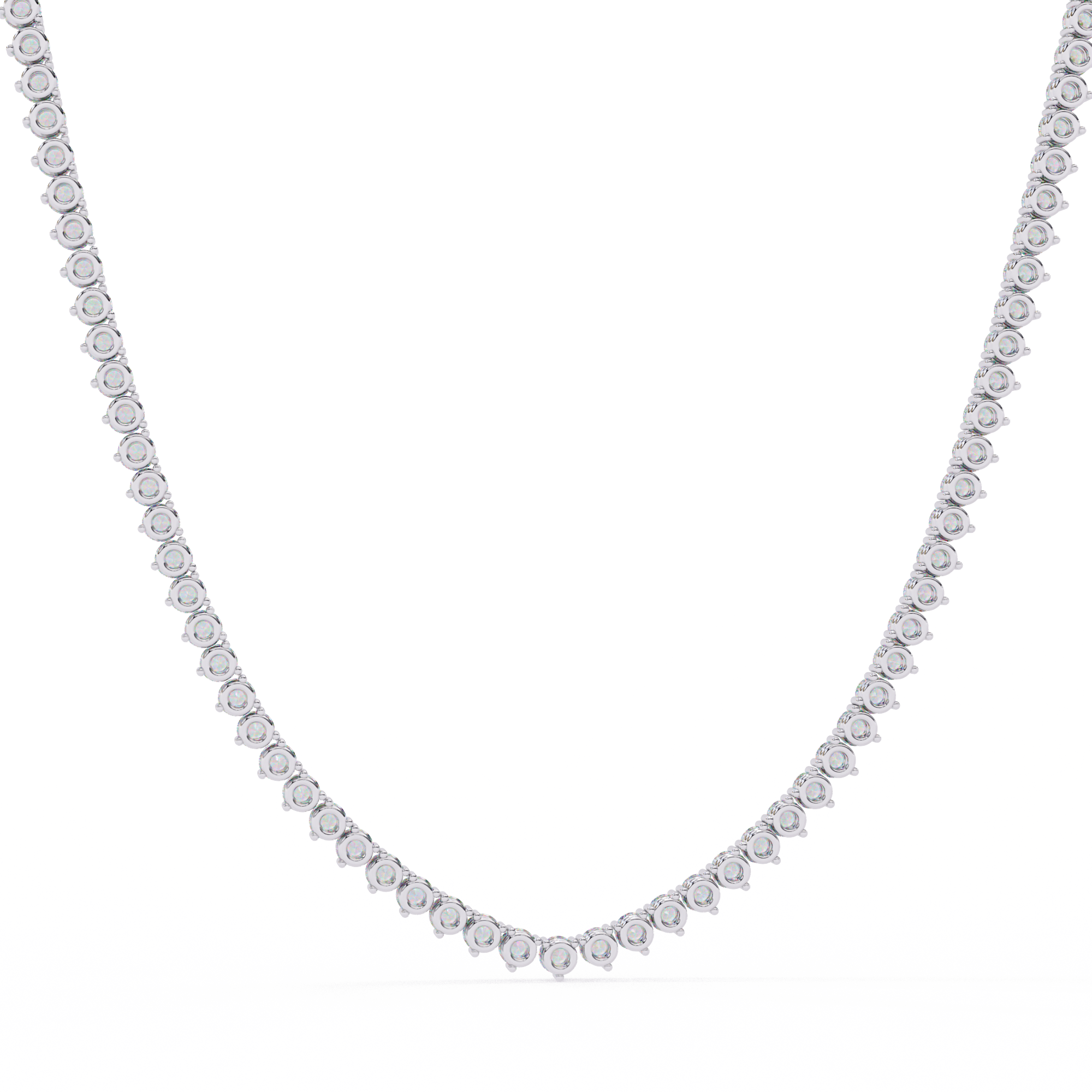 Lab grown Round Diamond Tennis chain (16 inch)
