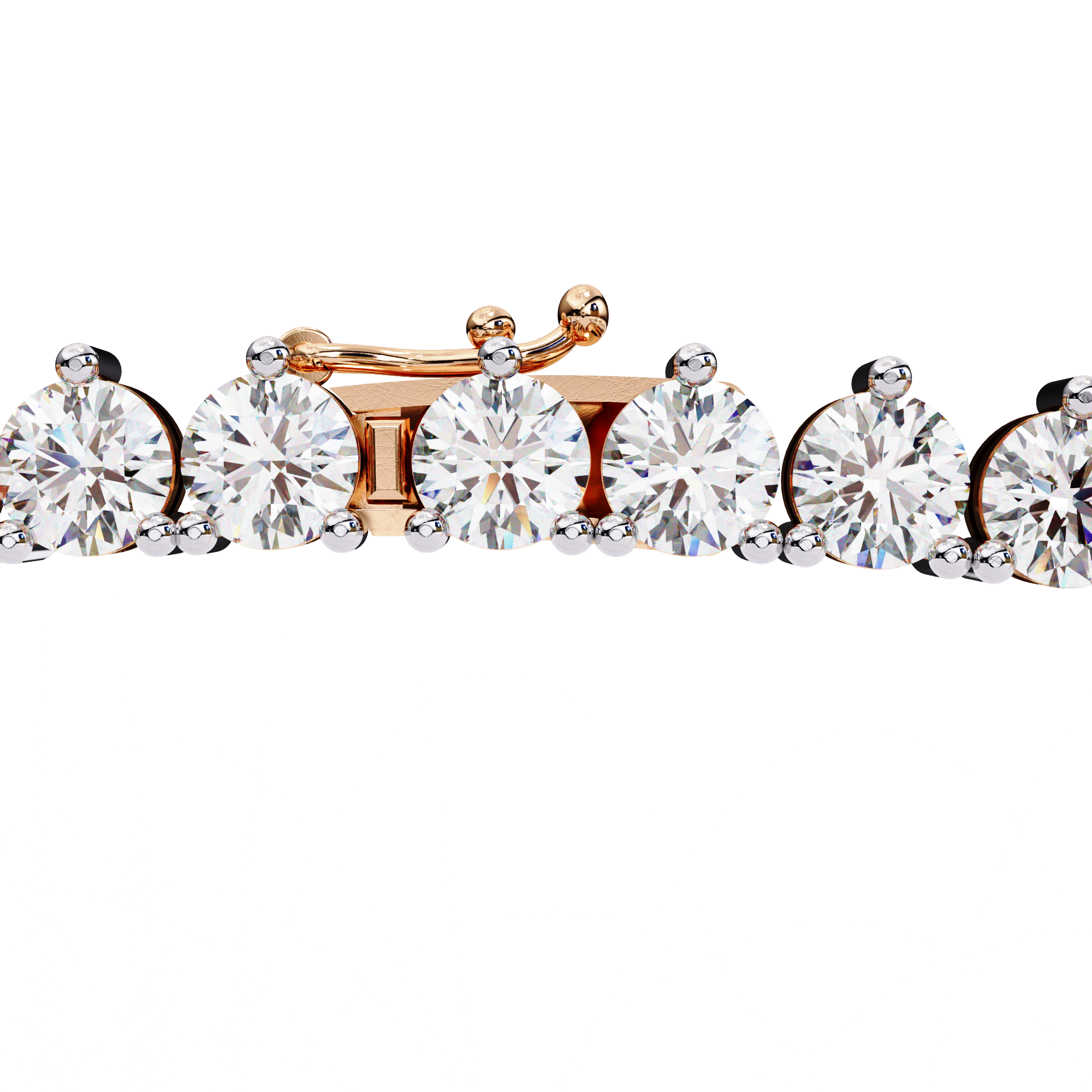 Lab grown Round Diamond Tennis chain (16 inch)