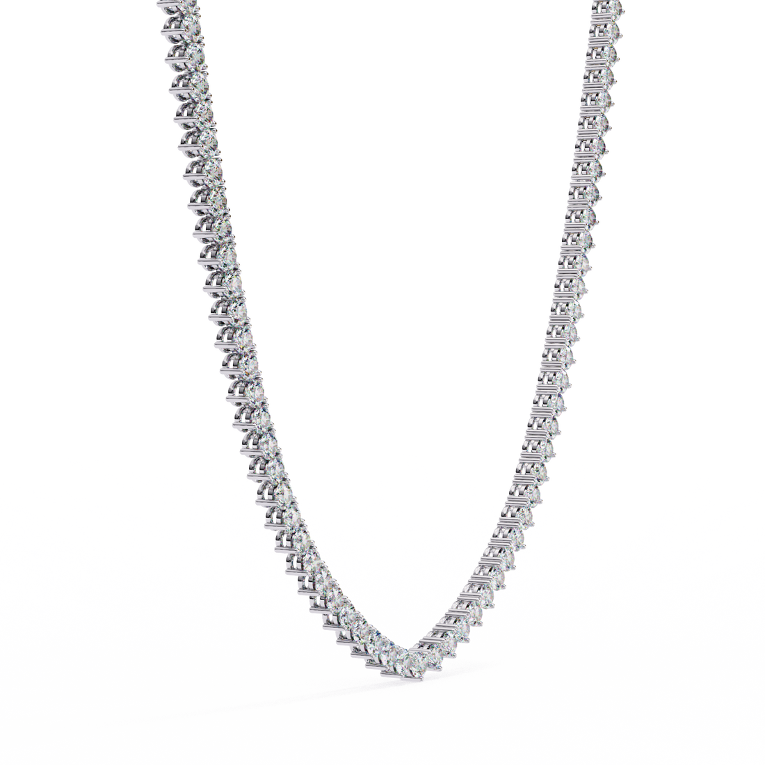Lab grown Round Diamond Tennis chain (16 inch)
