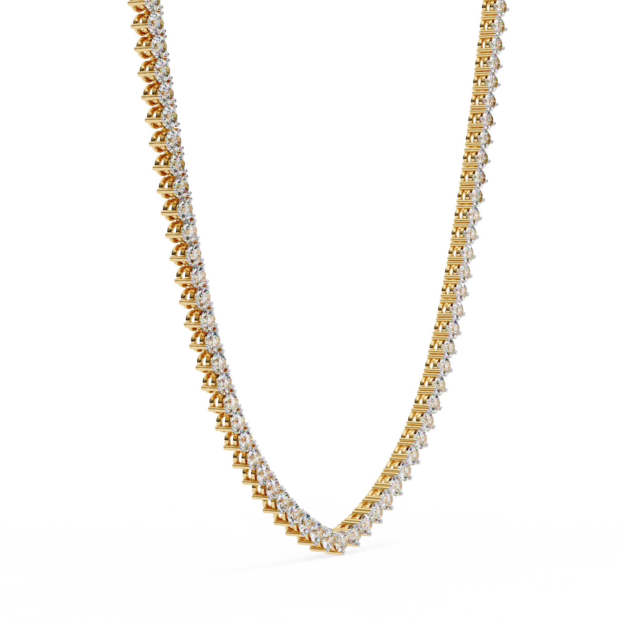 Lab grown Round Diamond Tennis chain (16 inch)