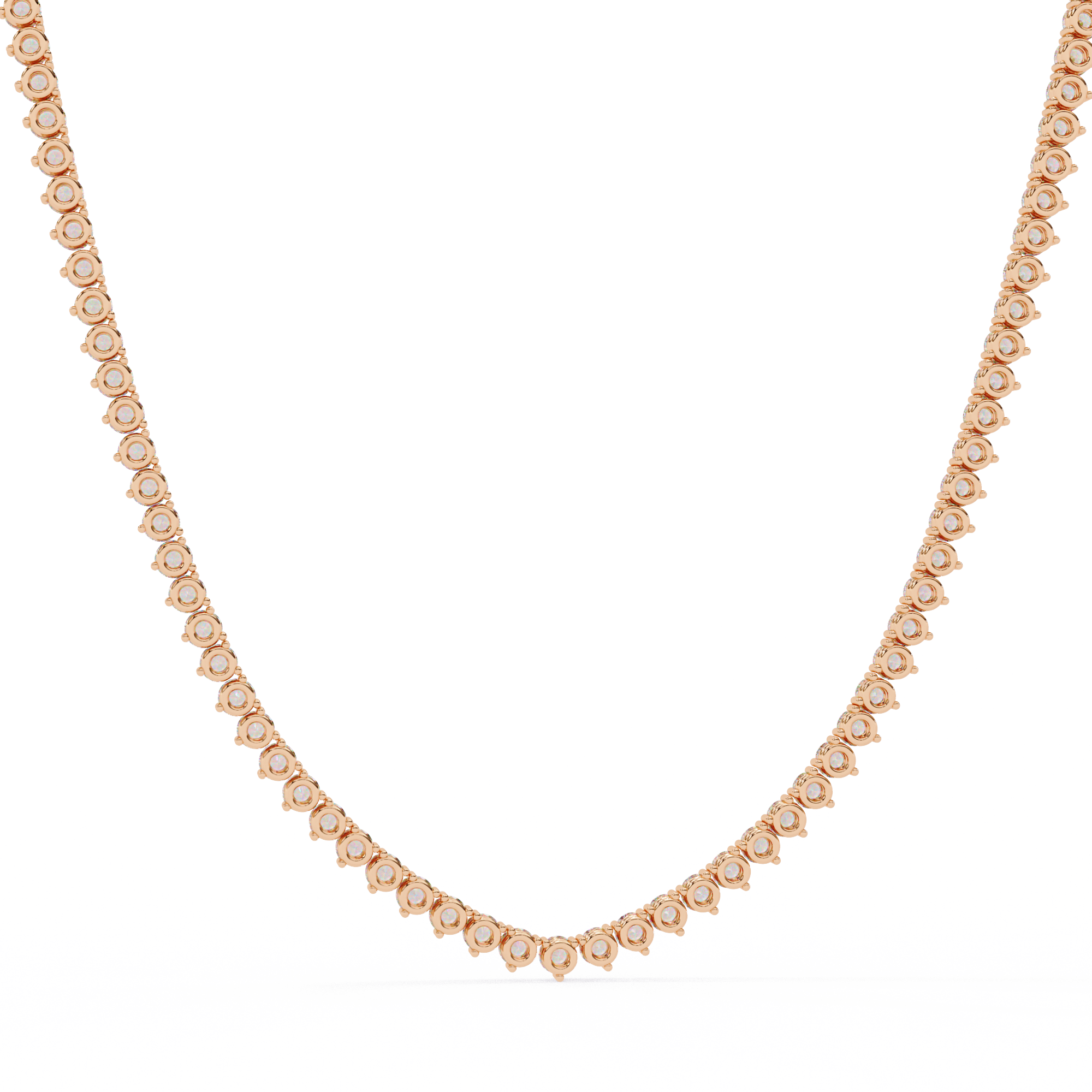 Lab grown Round Diamond Tennis chain (16 inch)