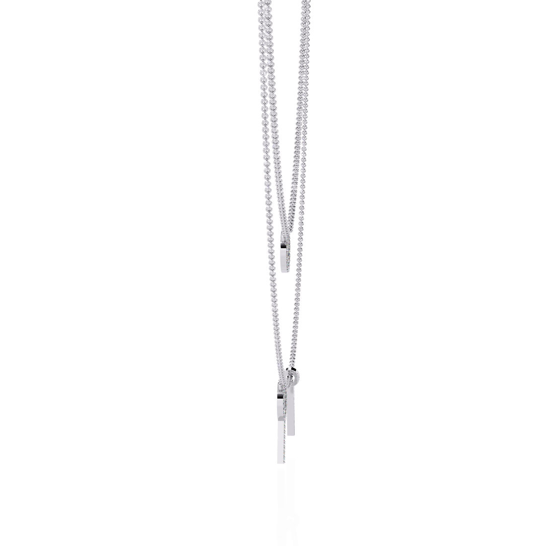 Minimalist Lab Grown Diamond Circle Pendant Necklace in Gold