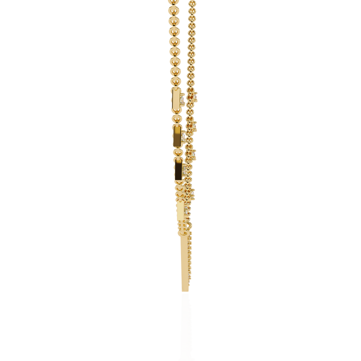 Geometric Statement Lab Grown Diamond necklace