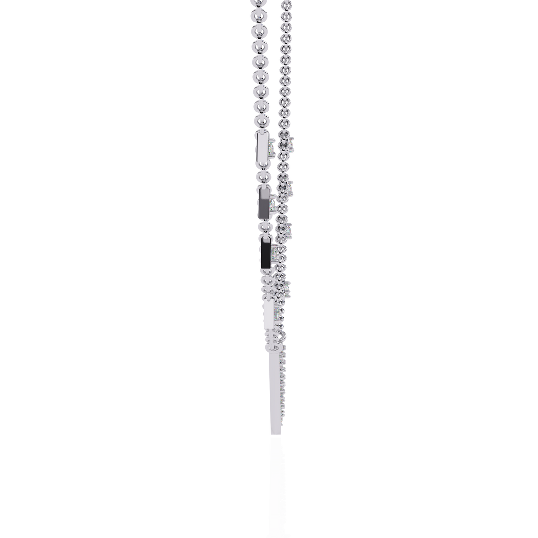 Geometric Statement Lab Grown Diamond necklace