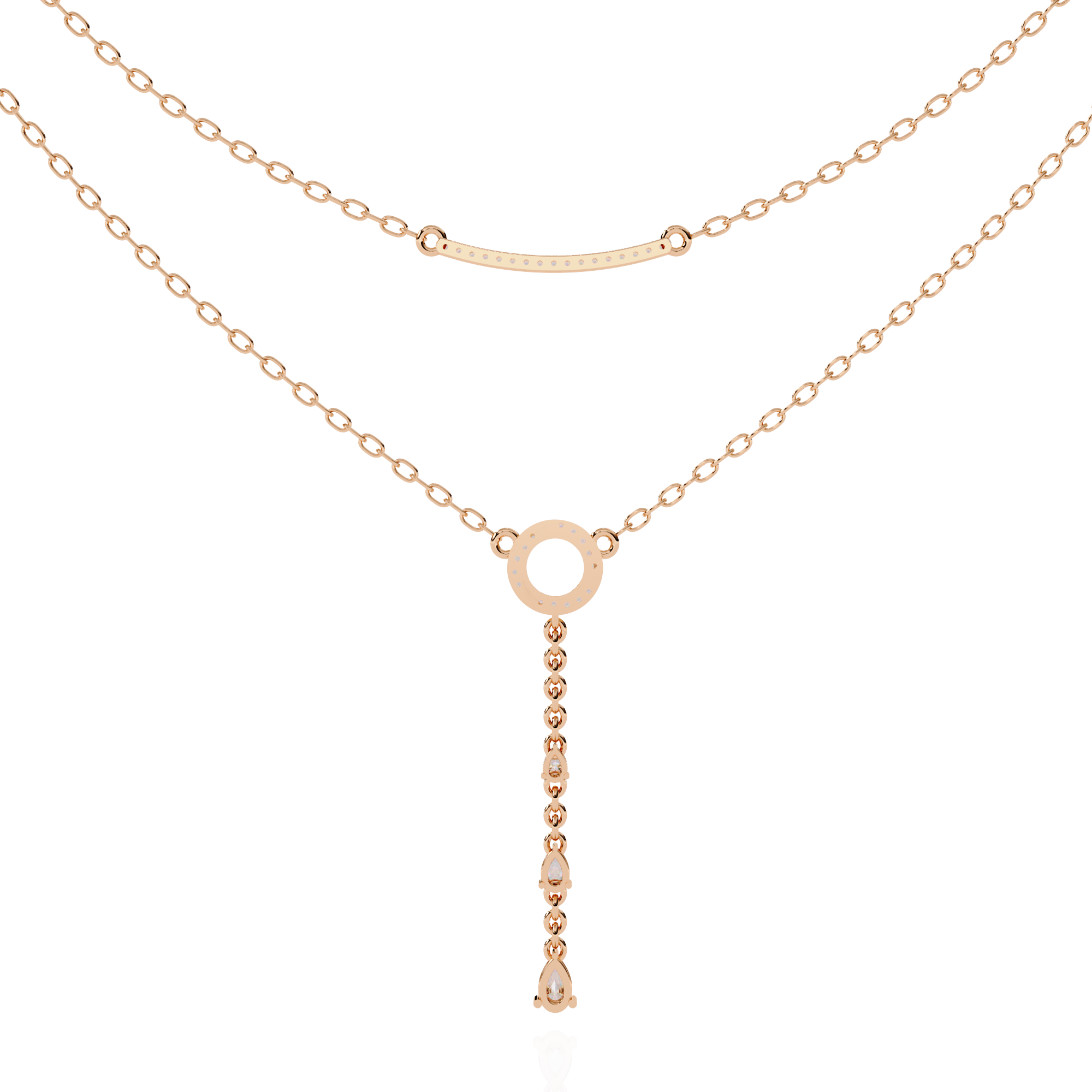 Lab Grown Diamond Lariat Necklace