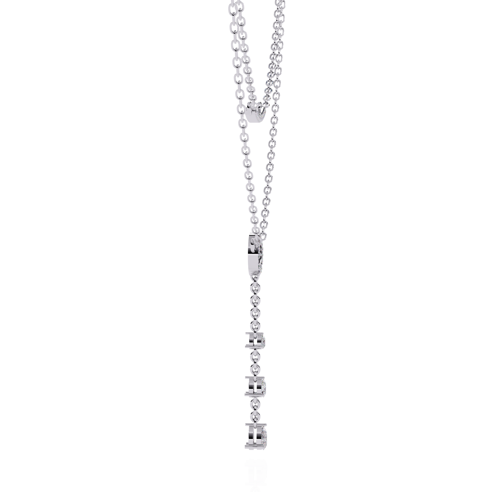 Lab Grown Diamond Lariat Necklace