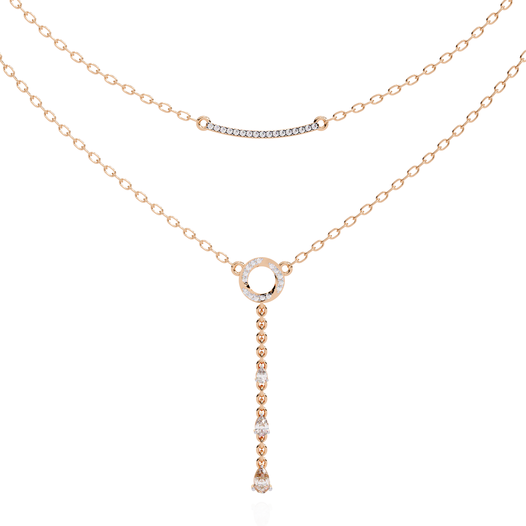 Lab Grown Diamond Lariat Necklace
