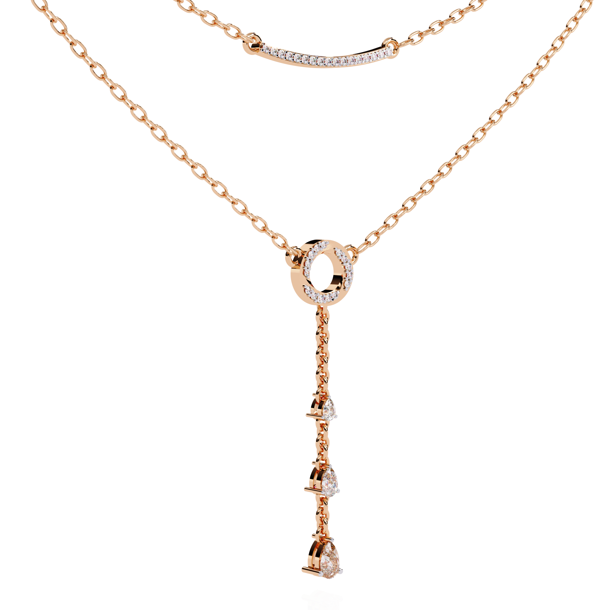 Lab Grown Diamond Lariat Necklace