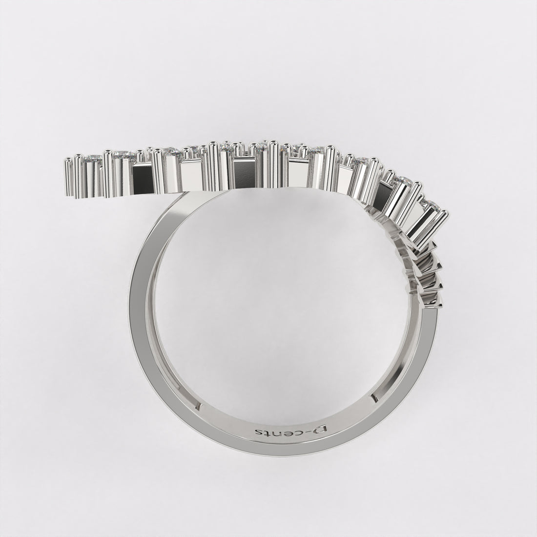 Nesty Diamond ring in 925 Silver