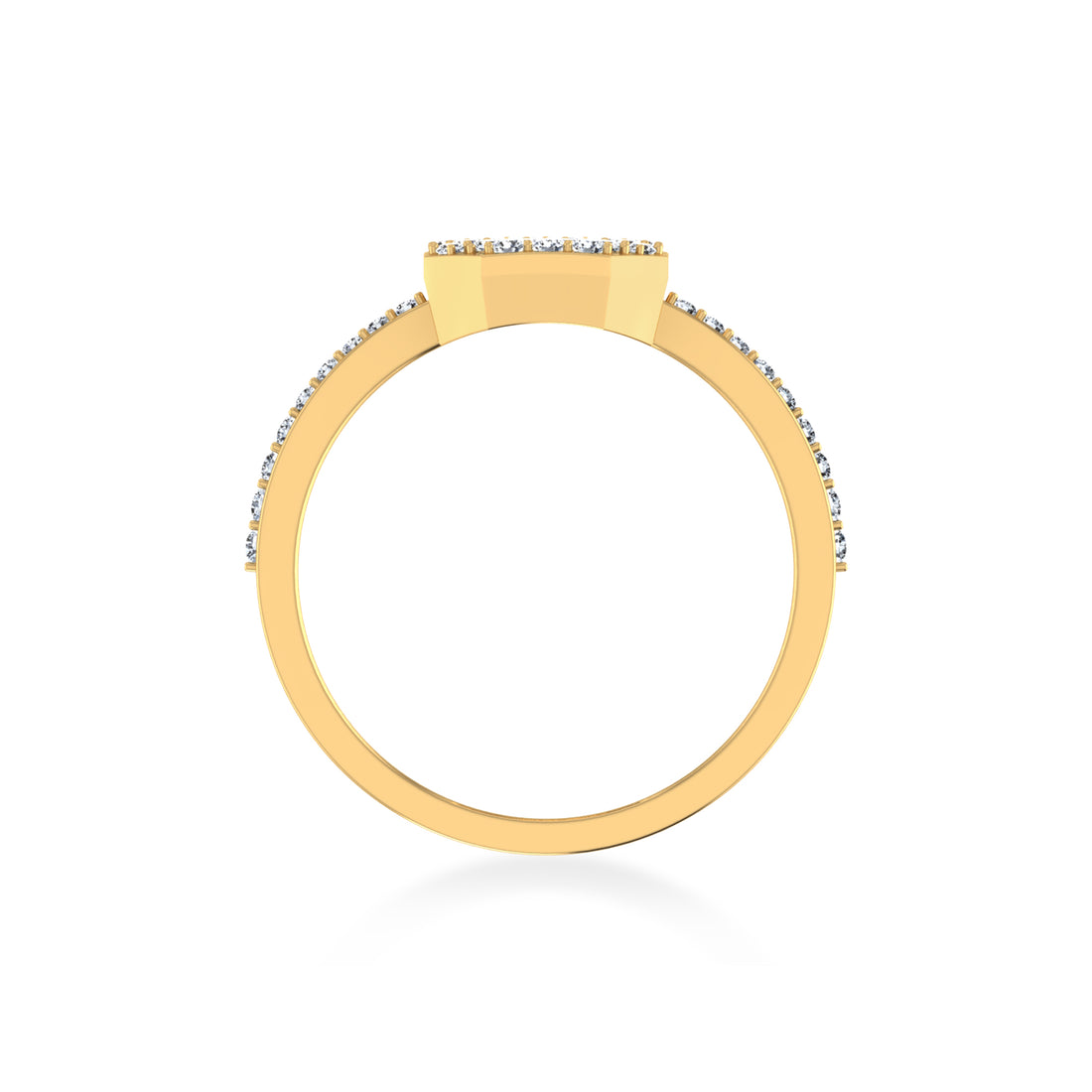 Octagon Cluster Lab-Grown Diamond Ring7