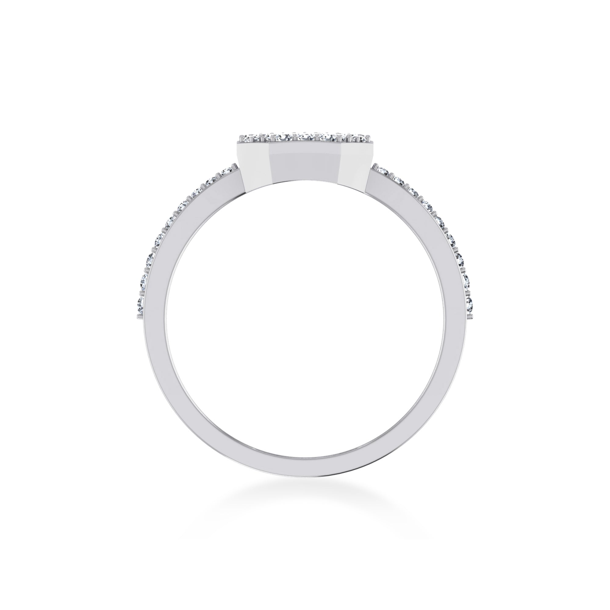 Octagon Cluster Lab-Grown Diamond Ring8