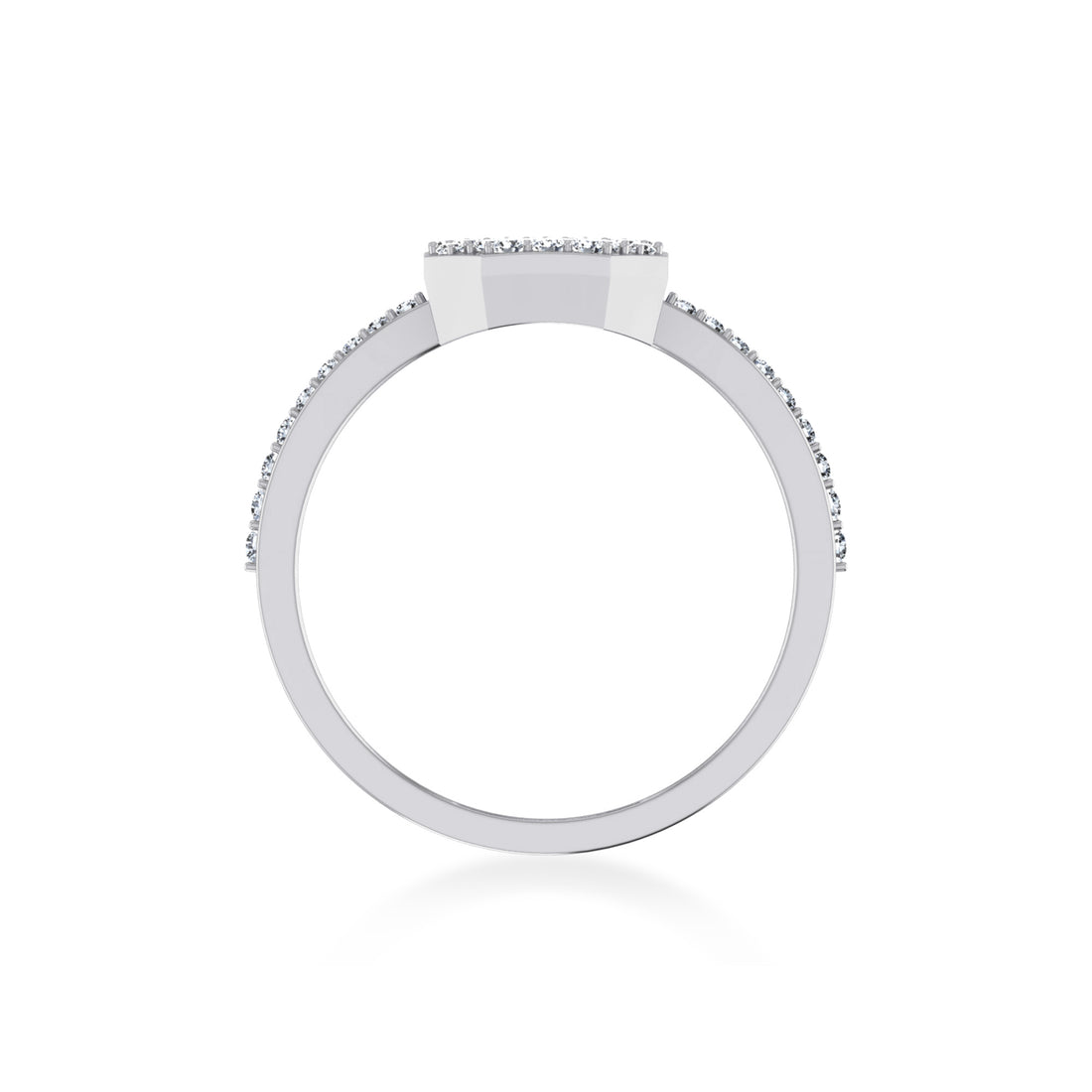 Octagon Cluster Lab-Grown Diamond Ring8