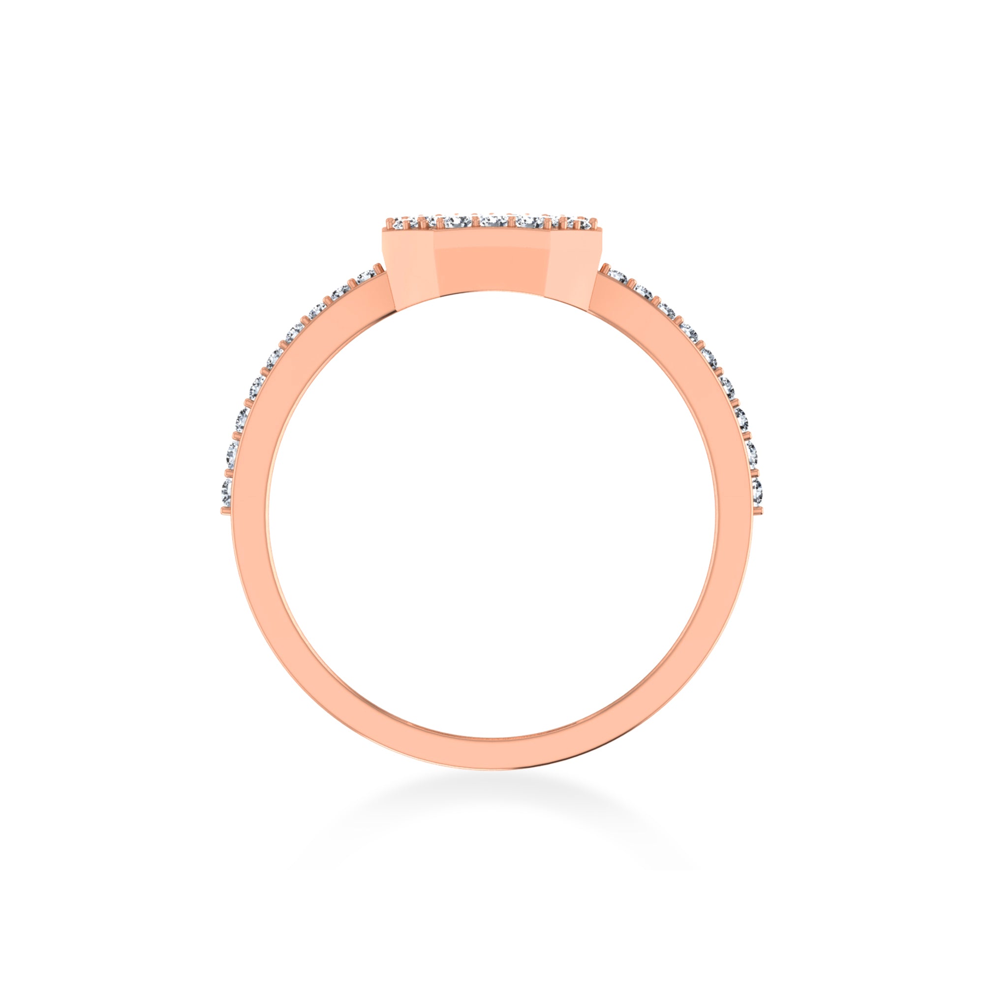 Octagon Cluster Lab-Grown Diamond Ring9